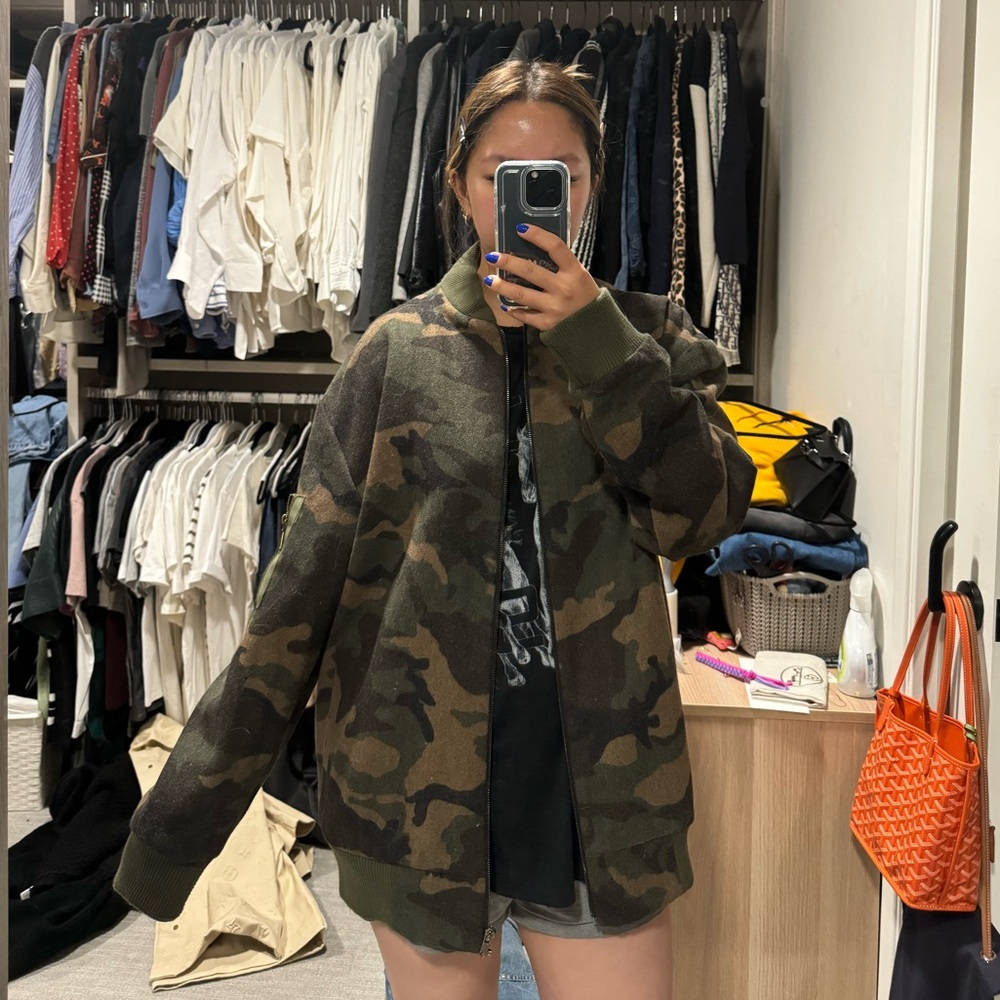 Oversized camo jacket